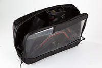 OpenMoon translucent storage pouches in use on set