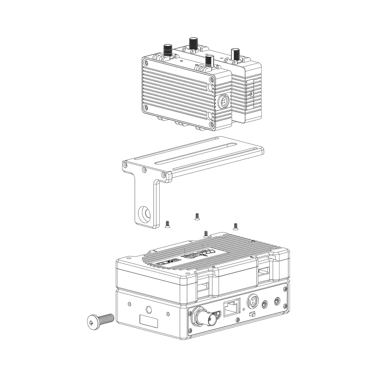 Teradek Node Mounting Bracket, Top Plate (Bond and Node)
