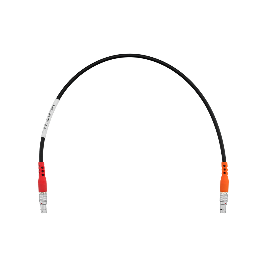 Teradek RT 3-Pin to 2-Pin Power Cable for MDR.S (16in / 40cm)