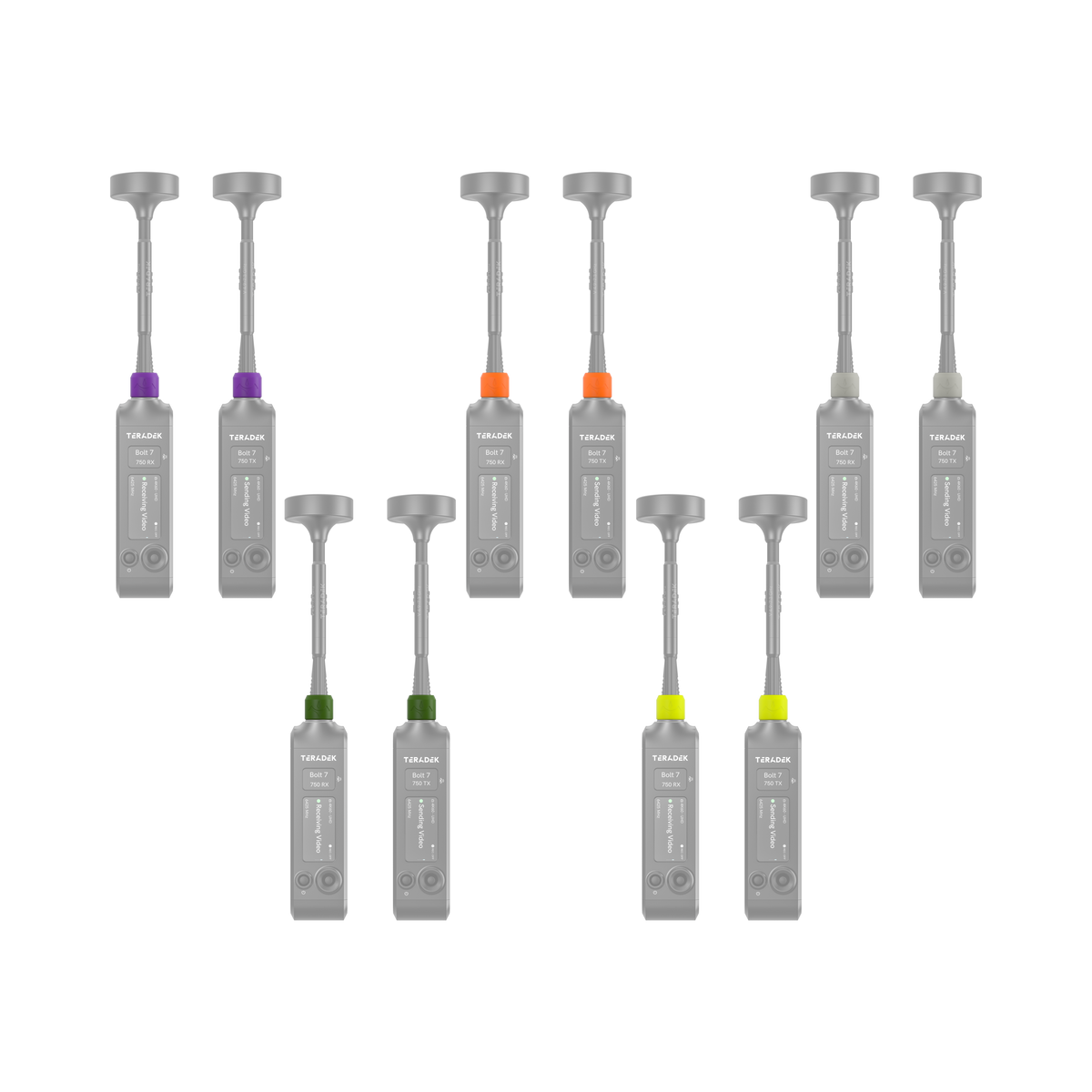 Teradek Bolt 7 Color Band Set #2