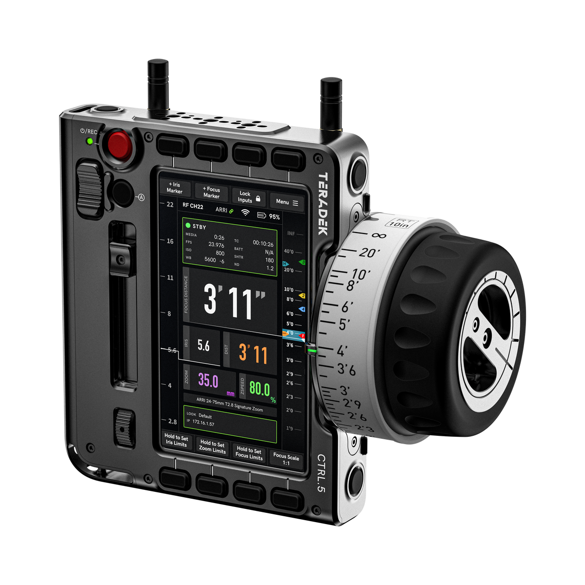 Teradek RT FIZ Wireless Lens Control Kit (CTRL.5, MDR.X, MOTR.S MAX)