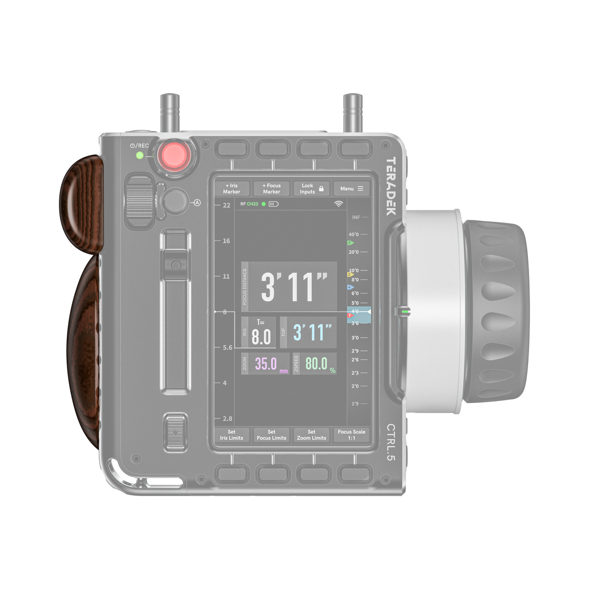 Teradek Hand Grips for CTRL.5 (Bocote Wood)