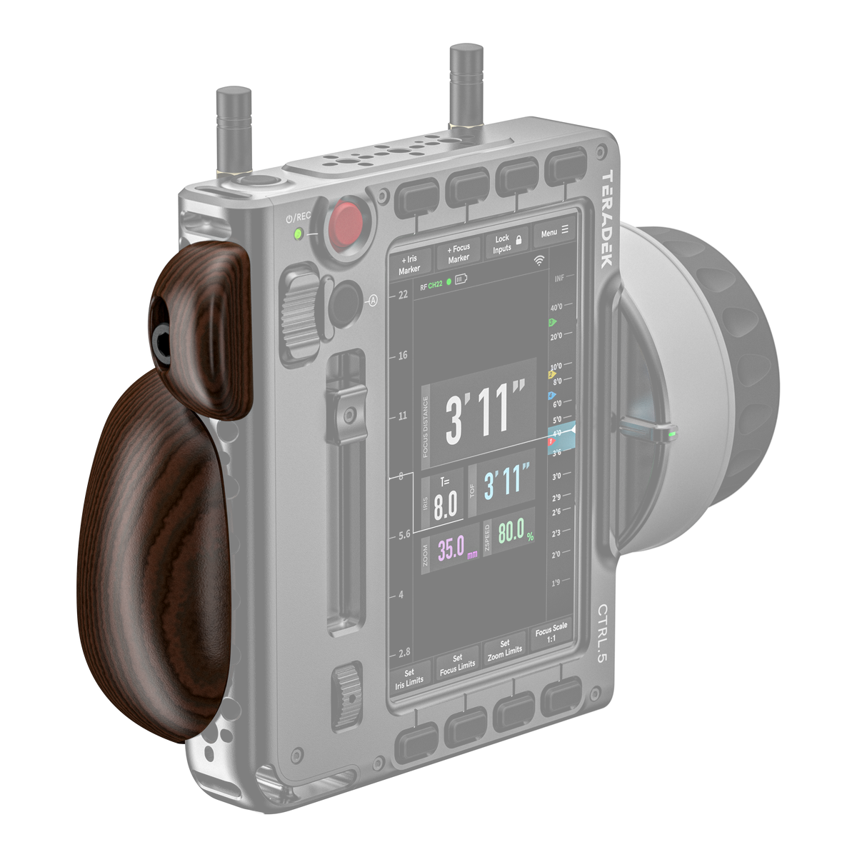 Teradek Hand Grips for CTRL.5 (Bocote Wood)