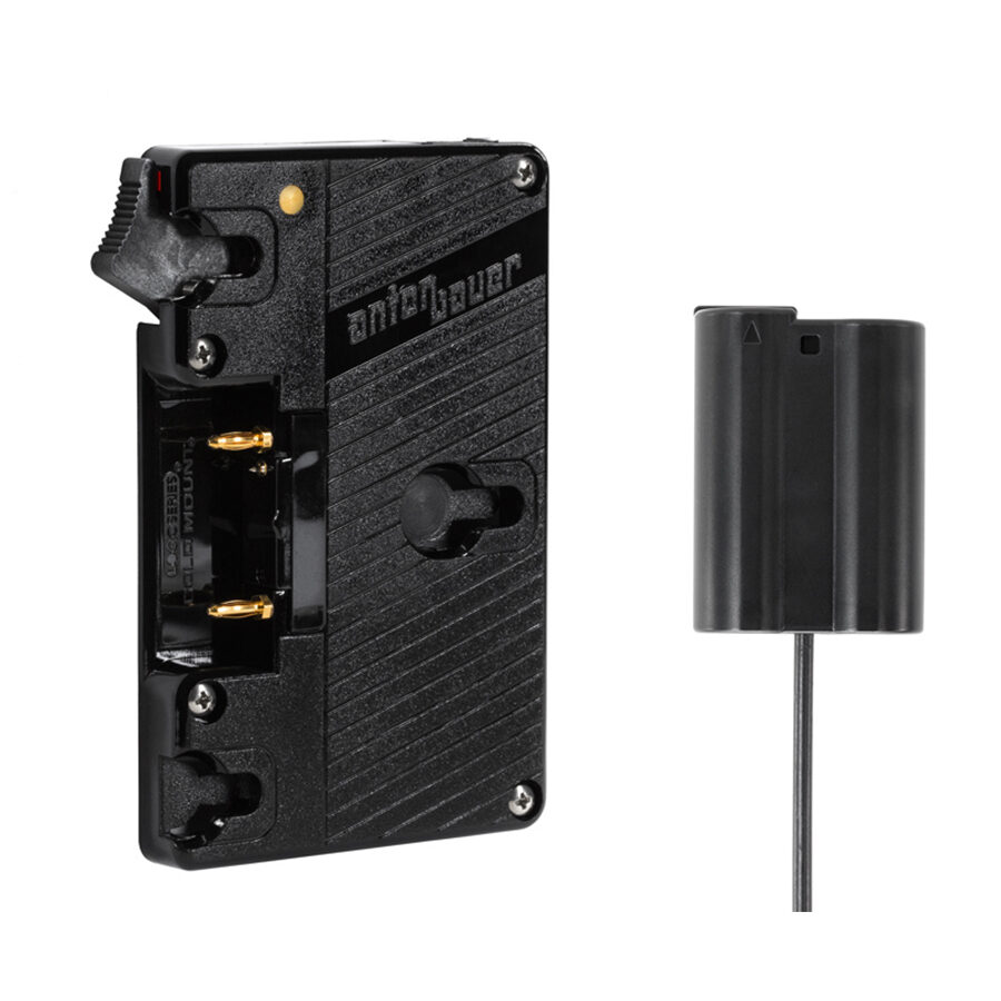 Anton Bauer Gold Mount to Nikon (D500, D610, D750, D800, D7000, D7100, D7200, D7500, Z6, Z7) Faux Battery
