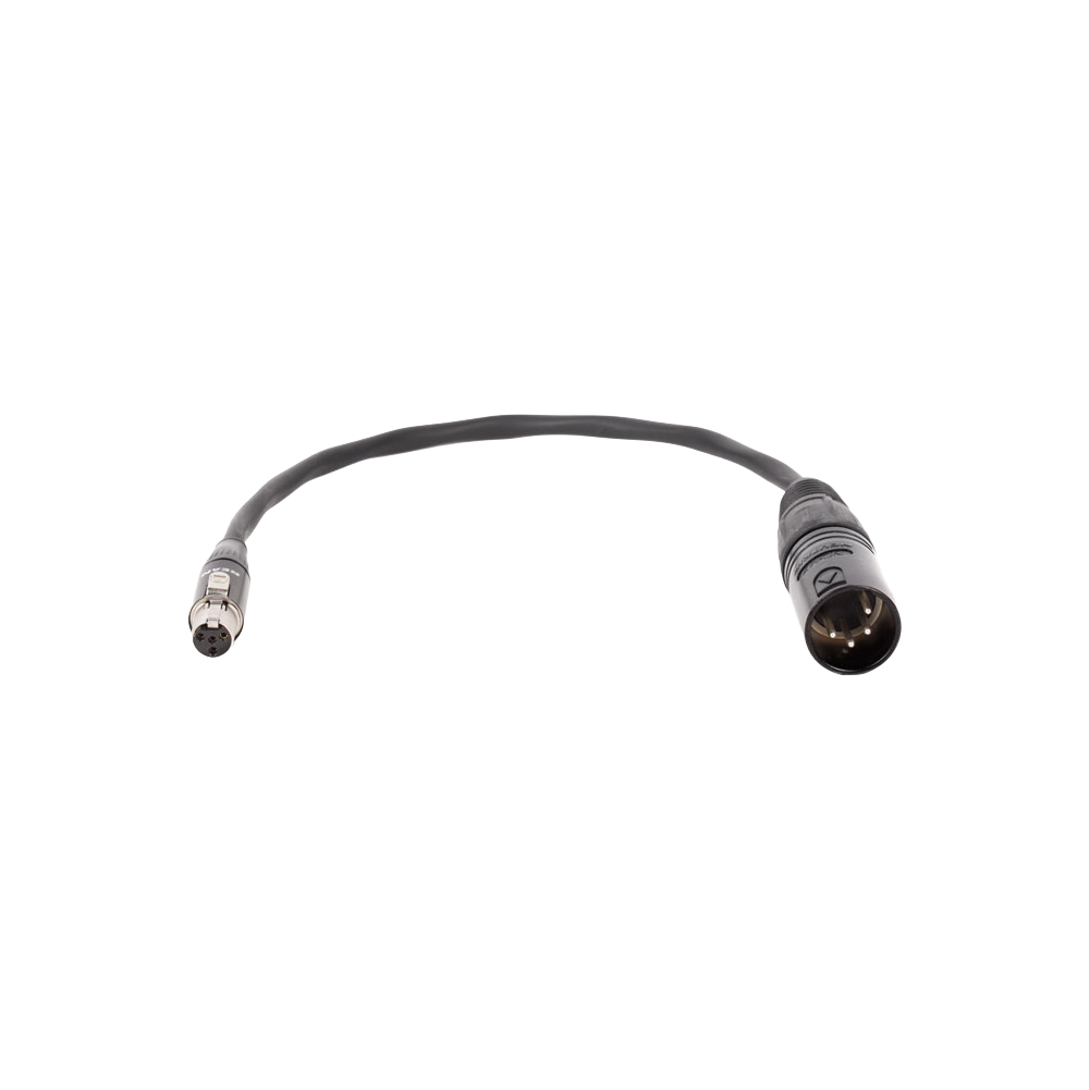 Wooden Camera Mini 4pin XLR Female to Full 4pin XLR Male