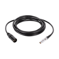 Wooden Camera Alterna Cables - 4pin XLR Male to Canon C200, C200B, C300mkII (Straight, 120")