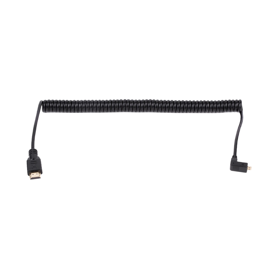 Wooden Camera WC Coiled Right Angle Micro HDMI to Full HDMI (20")