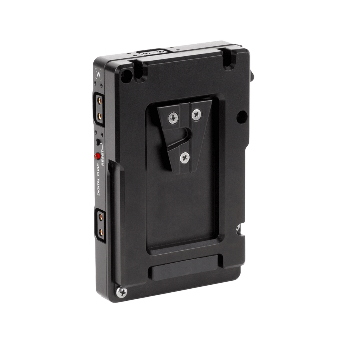 Wooden Camera WC Pro V-Mount Camera Side to Gold Mount Battery Side Adapter (3x D-Tap and Digital Fuse)