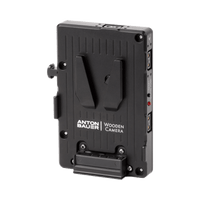 Wooden Camera WC Pro Gold Mount Camera Side to V-Mount Battery Side Adapter (3x D-Tap and Digital Fuse)