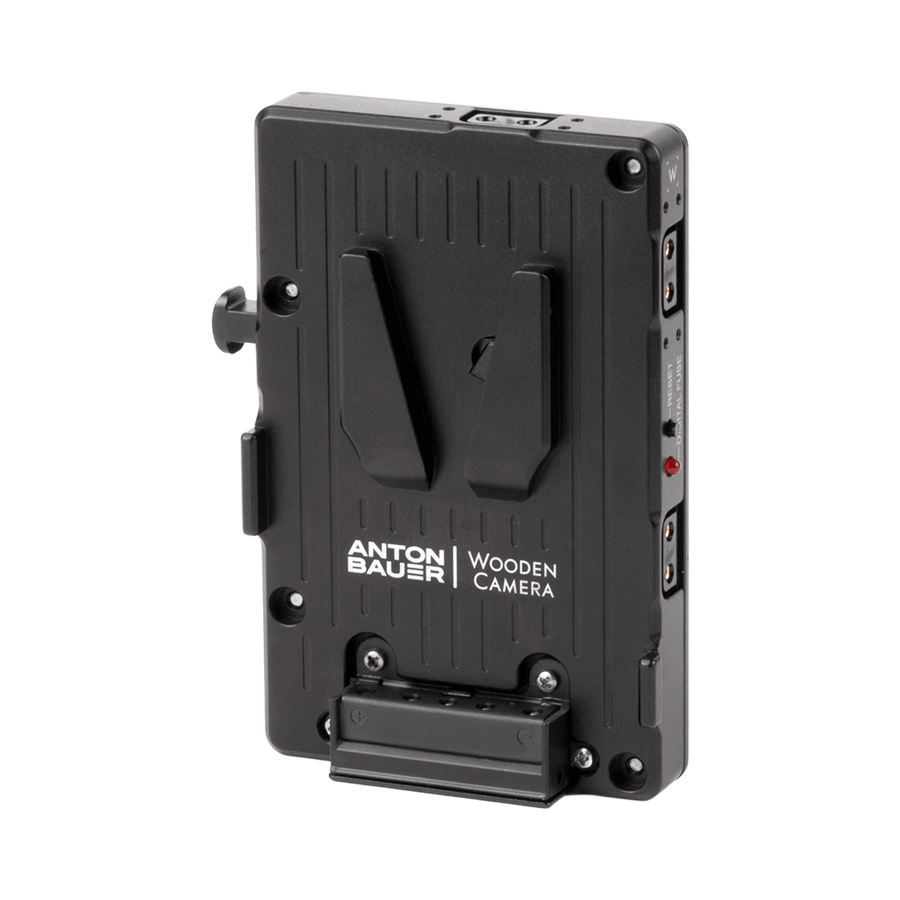 Wooden Camera WC Pro Gold Mount Camera Side to V-Mount Battery Side Adapter (3x D-Tap and Digital Fuse)