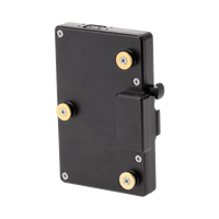 Wooden Camera WC Pro Gold Mount Camera Side to V-Mount Battery Side Adapter (3x D-Tap and Digital Fuse)