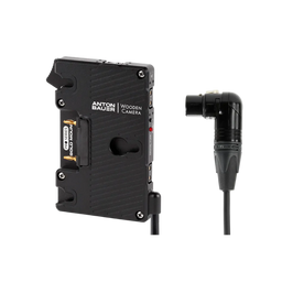 Wooden Camera WC Pro Gold Mount (4pin XLR Right Angle)