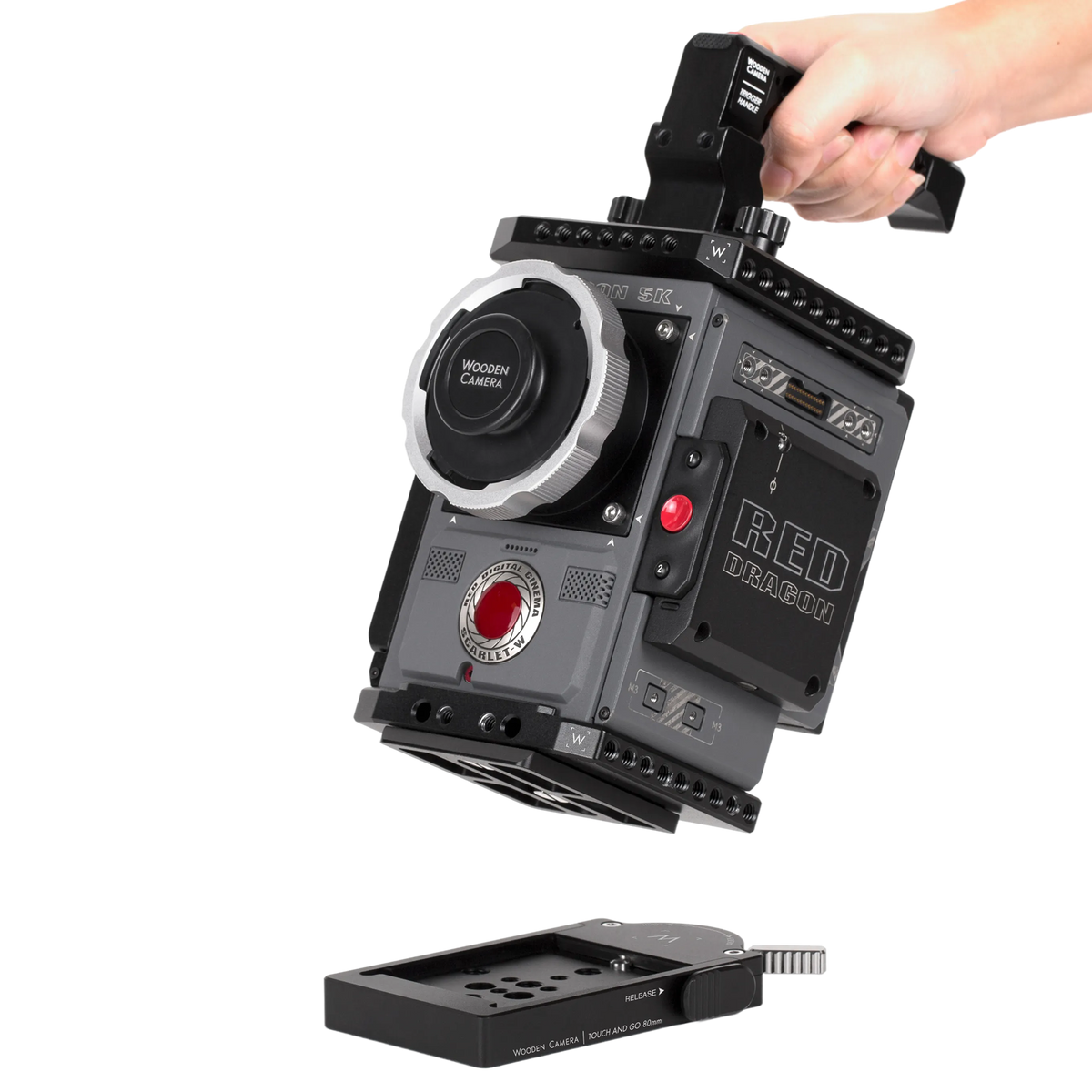 Wooden Camera Mini Touch and Go Plate Only (80mm Oconnor Euro, Sachtler 16, Ronford Baker Mini-RBQ Compatible)