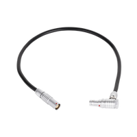 Wooden Camera Timecode In/Out Cable for RED® V-Raptor®, KOMODO®, KOMODO-X® (12", Outward Right Angle)