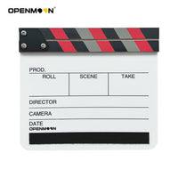 OpenMoon clapperboard slate with metadata tags in red (TPB03-E)