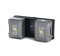 26V Gold Mount Plus Dual Mounting Plate - batteries mounted