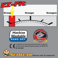Setwear EZ-Fit Glove in black, detail view