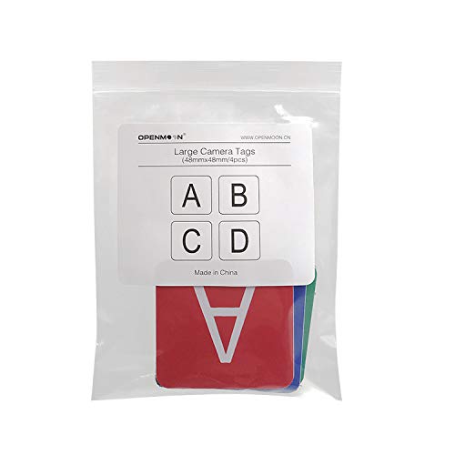 OpenMoon large camera tags lettered A, B, C and D