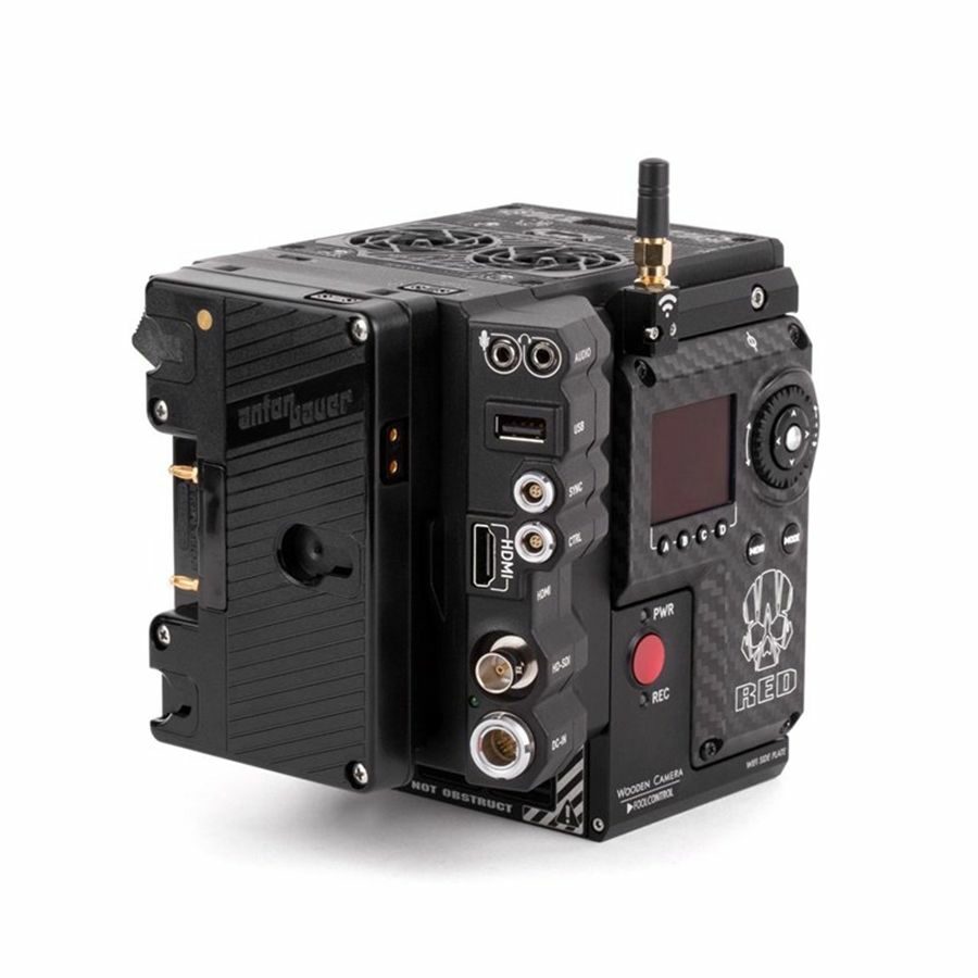 Low Mode Gold Mount Battery Bracket Adapter - on camera