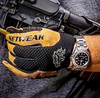 Setwear V.2 Stealth Glove in Tan, carabiner anchor loop detail