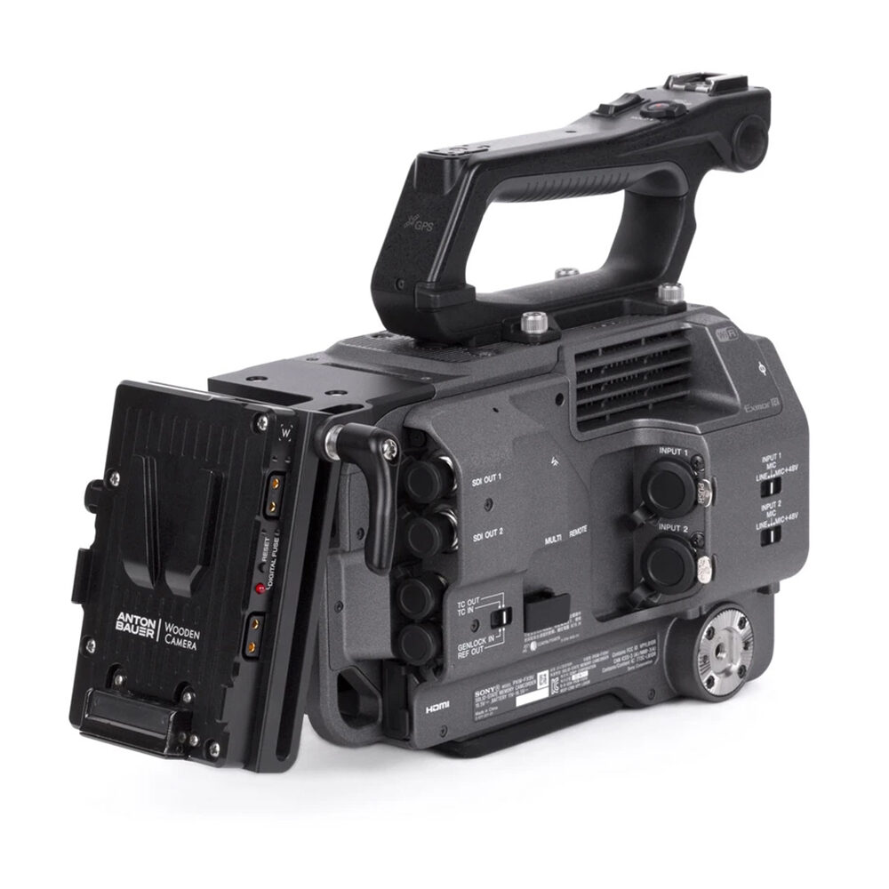 Anton Bauer Sony FX9 V-Mount Battery Slide Pro - on FX9 camera