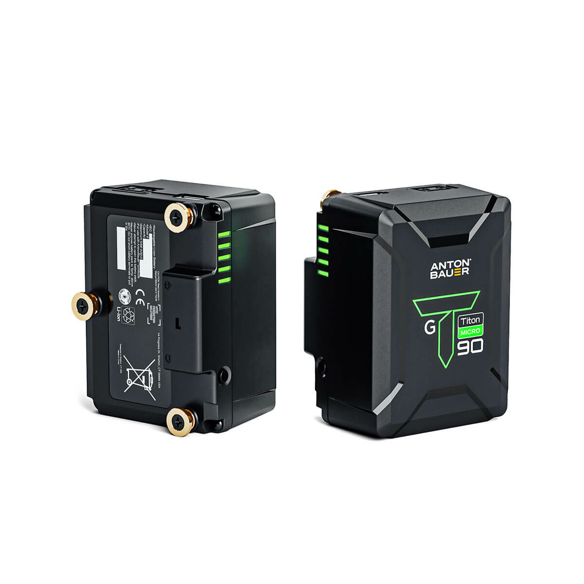 Anton Bauer Titon Micro 90 Gold Mount Battery - side by side