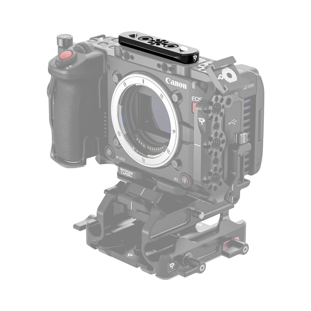 Wooden Camera Low Profile Bolt-On NATO Rail (Dual 1/4"-20, 2")