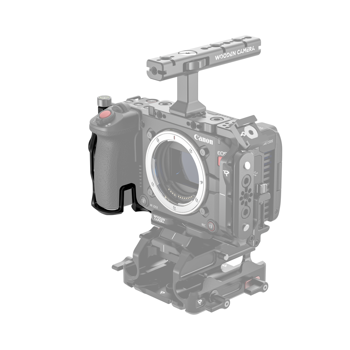 Wooden Camera Cage Grip for Canon EOS C50