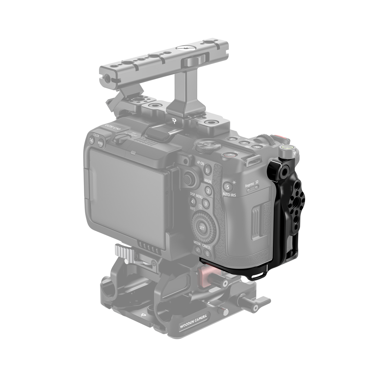 Wooden Camera Cage Grip for Canon EOS C50