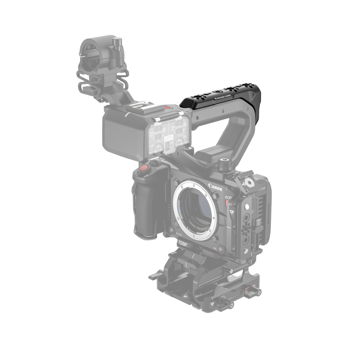 Wooden Camera Carry Handle Bracket for Canon EOS C50