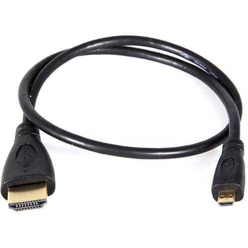 Teradek Full HDMI (Type A) to Mini-HDMI (Type C) Cable, 12in