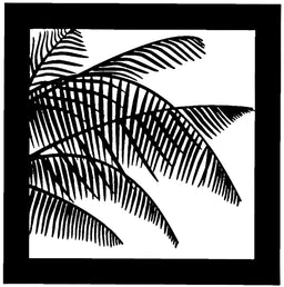 Chimera WINDOW - SERIES I - PALM LEAVES - 22 X 22" (55.9 X 55.9 cm)