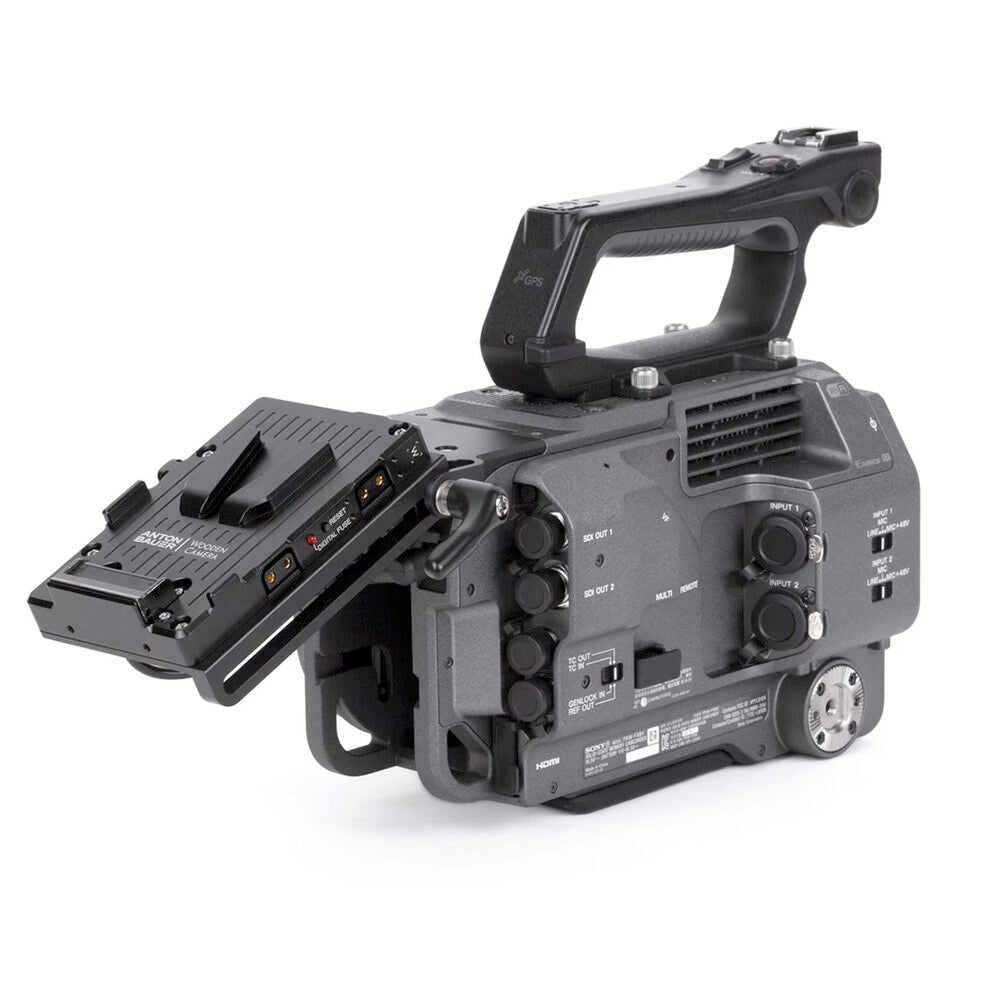 Anton Bauer Sony FX9 V-Mount Battery Slide Pro - on FX9 camera 2