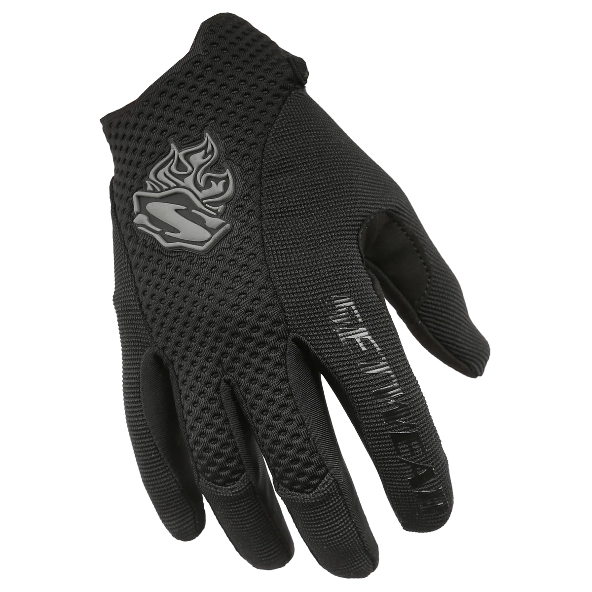 Setwear V.2 Stealth Glove in Black, padded neoprene top with synthetic palm