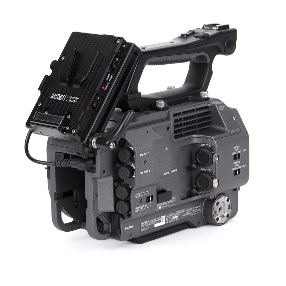Anton Bauer Sony FX9 V-Mount Battery Slide Pro - on FX9 camera 3