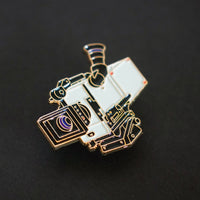 70MM Camera Enamel Pin side