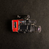 80s VHS Camera Enamel Pin front