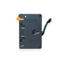 26V Gold Mount Plus Bracket - Blackmagic URSA Cine (Front)