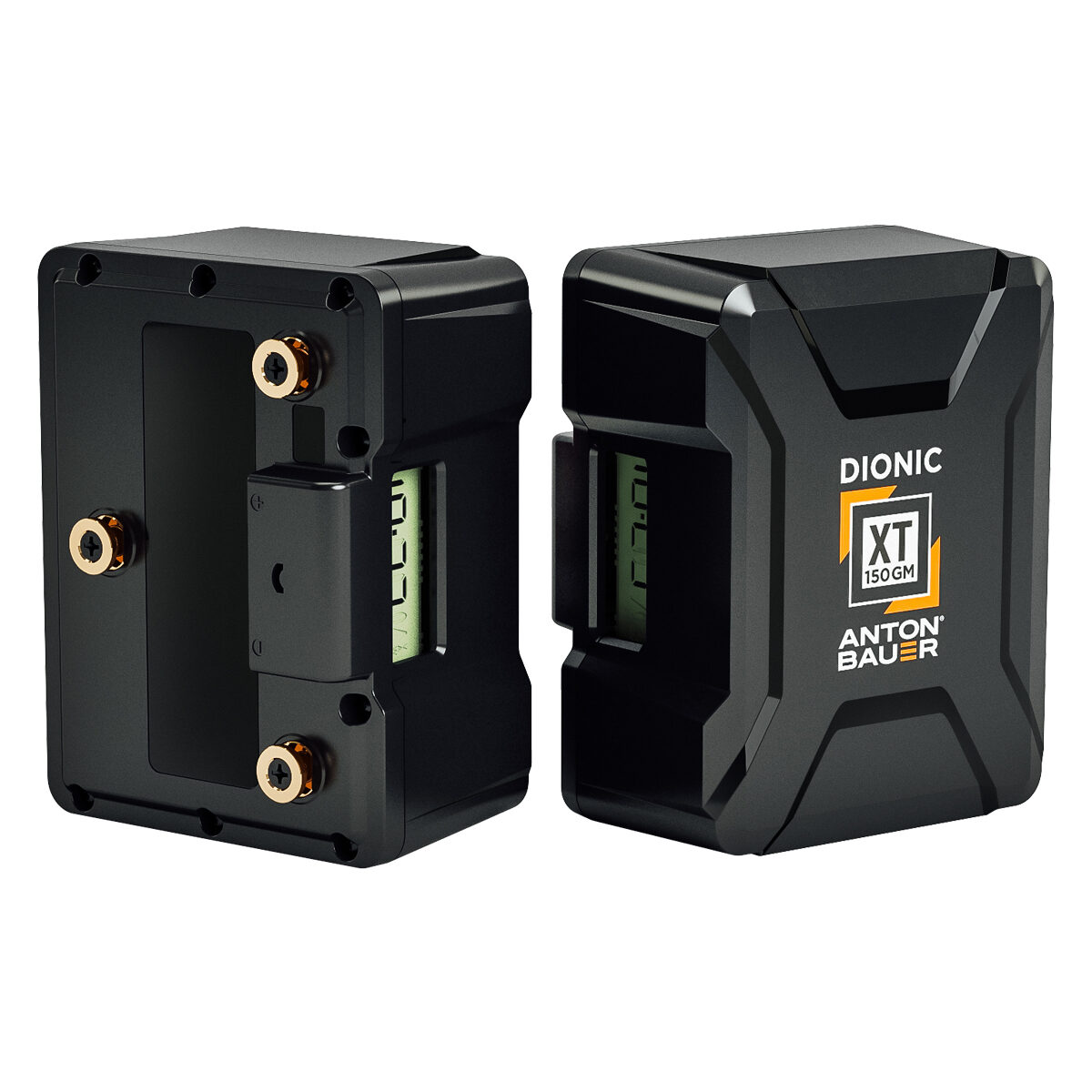 Anton Bauer Dionic XT 150 Gold Mount Battery - side by side