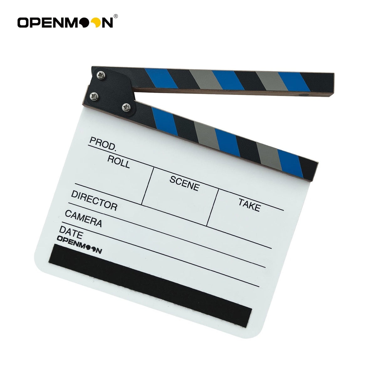 OpenMoon metadata tag slate in use on set