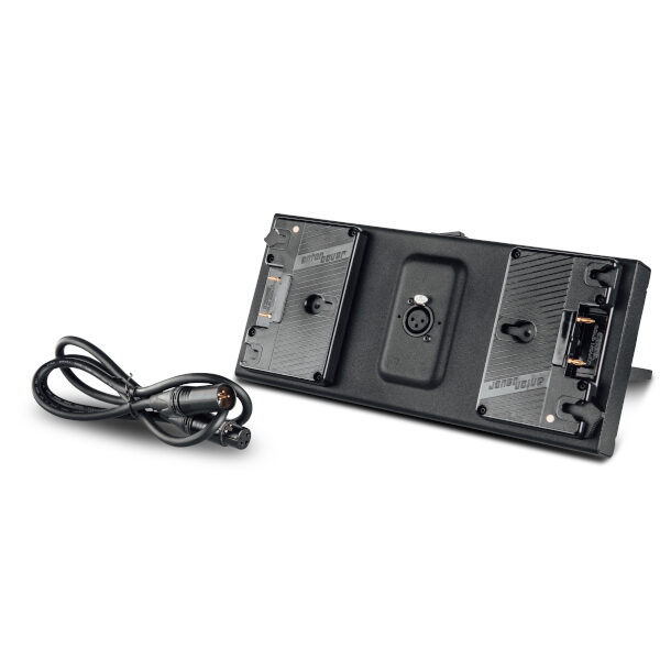 Litepanels Gemini Dual Battery Bracket - Gold Mount with XLR Cable