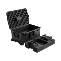 Litepanels Astra IP Traveler kit in its open Pelican case