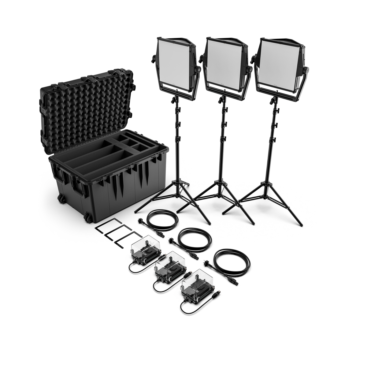 Astra IP 1x1 Traveler Trio V-Mount kit contents, 936-1423