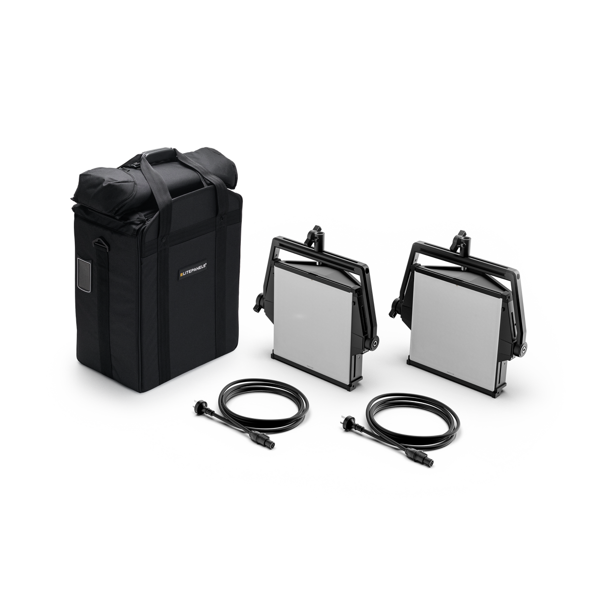 Litepanels Astra IP 1x1 Duo light carry case kit contents, 936-2402