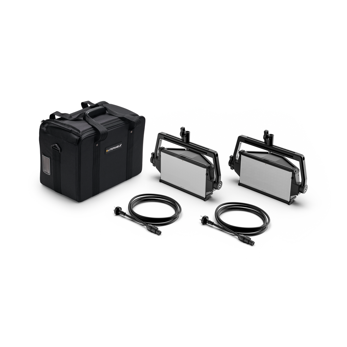 Litepanels Astra IP Half Duo light carry case kit contents, 936-2422