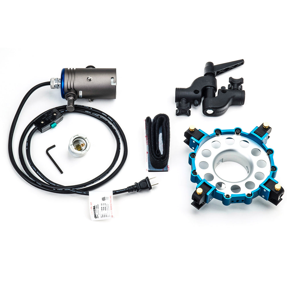 Chimera TRIOLET EURO      (INCLUDES MOGUL SOCKET, MEDIUM BASE REDUCER, QUICK RELEASE RING AND EURO CORD)