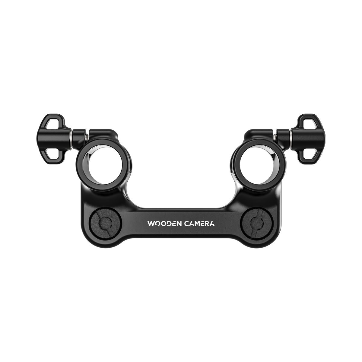 Wooden Camera Top Plate Dual Rod Clamp - Front