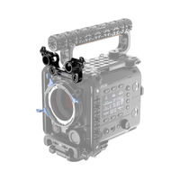 Wooden Camera Top Plate Dual Rod Clamp - Front