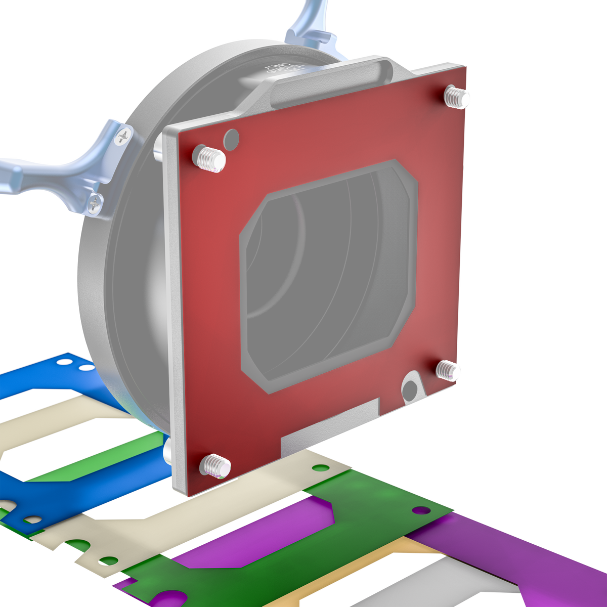 Wooden Camera LPL Shim Set for RED V-RAPTOR XL