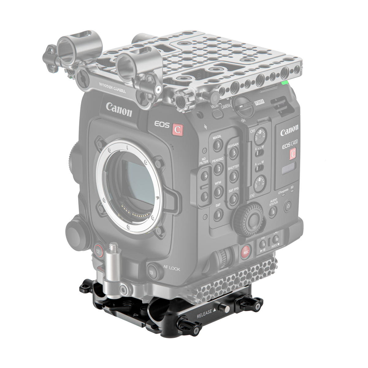 Wooden Camera ARCA Base Plate (Canon C400, C80, Sony FX6)